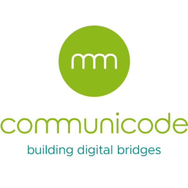 Startup-Essen – Comunicode Logo zentriert