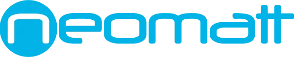 Startup-Essen – Neomatt schriftzug final blau